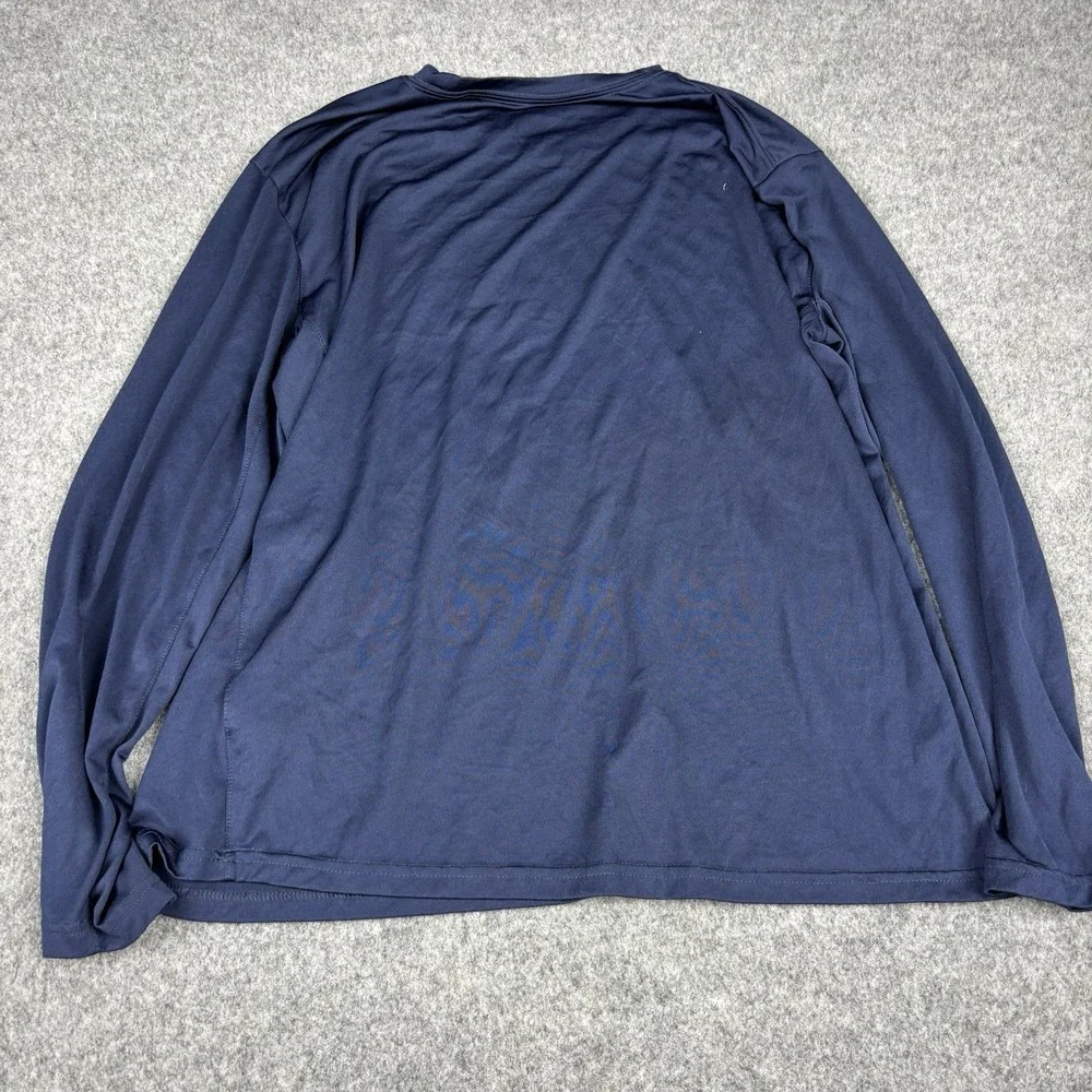 Nike Shirt Mens Large Long Sleeve Blue Athletic Performance The Nike Tee Workout